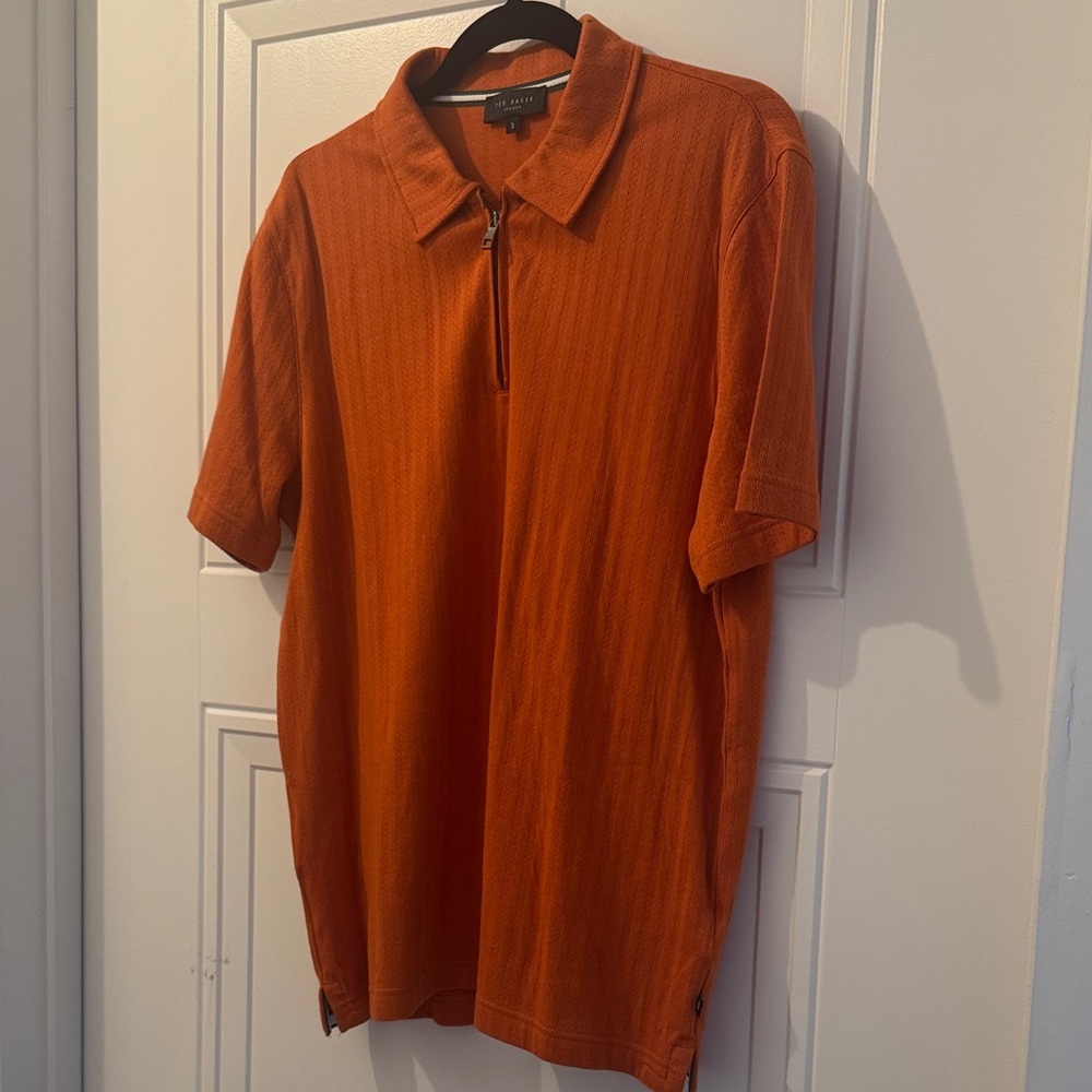 Ted Baker London Men's Orange Polo Shirt